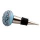 Brown Pattern Etched Ceramic Wine Stopper